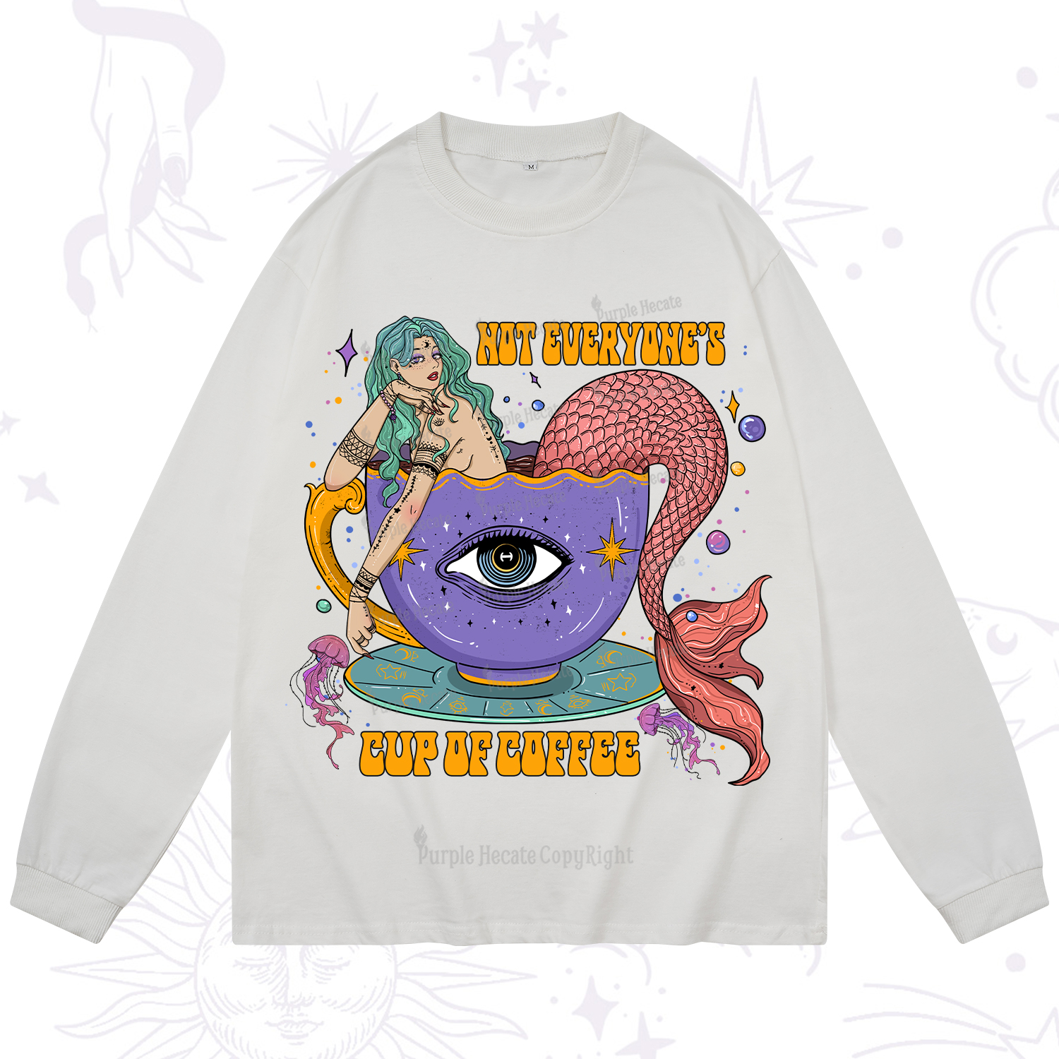 Purplehecate Not Everyone's Cup Of Coffee Long Sleeve T-Shirt