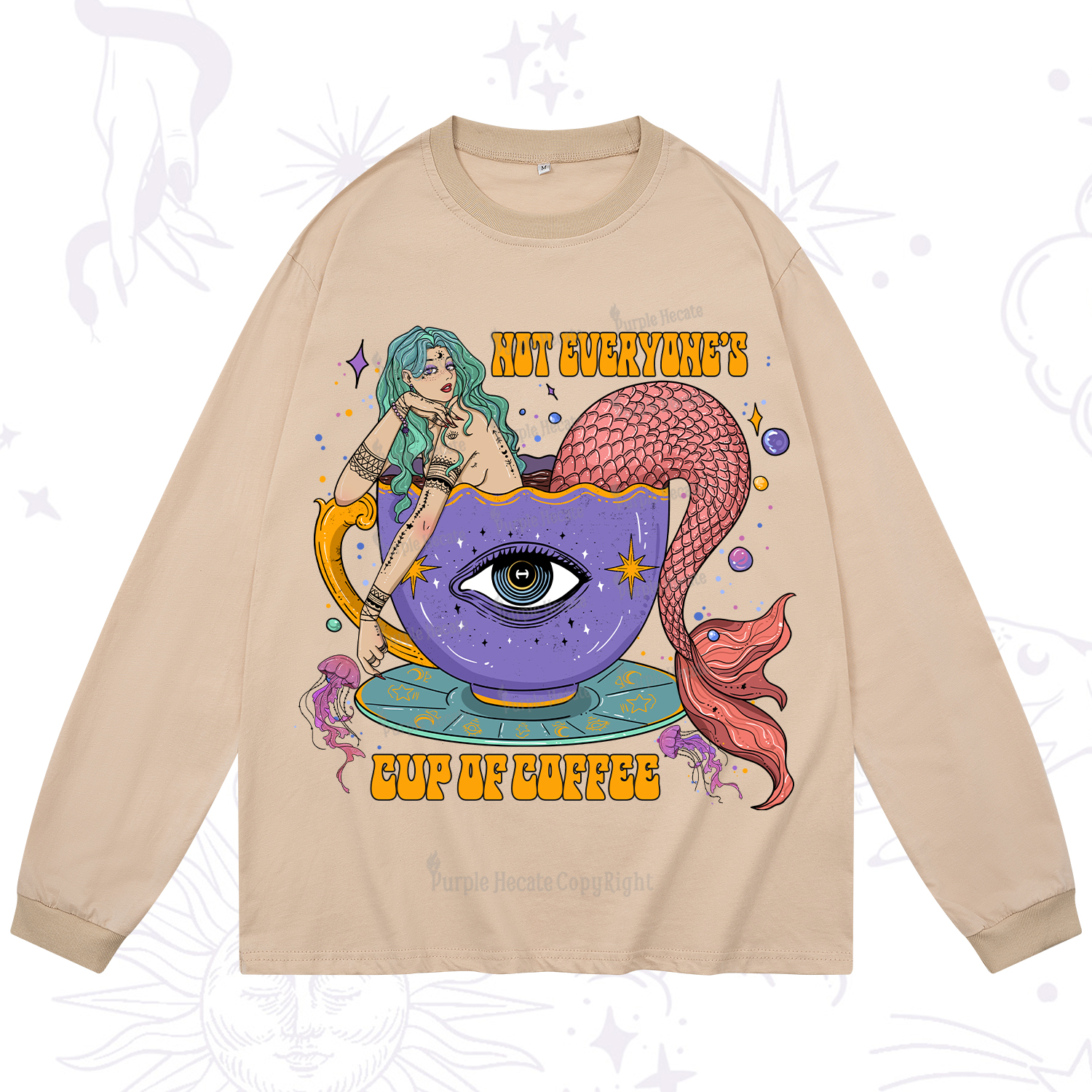 Purplehecate Not Everyone's Cup Of Coffee Long Sleeve T-Shirt