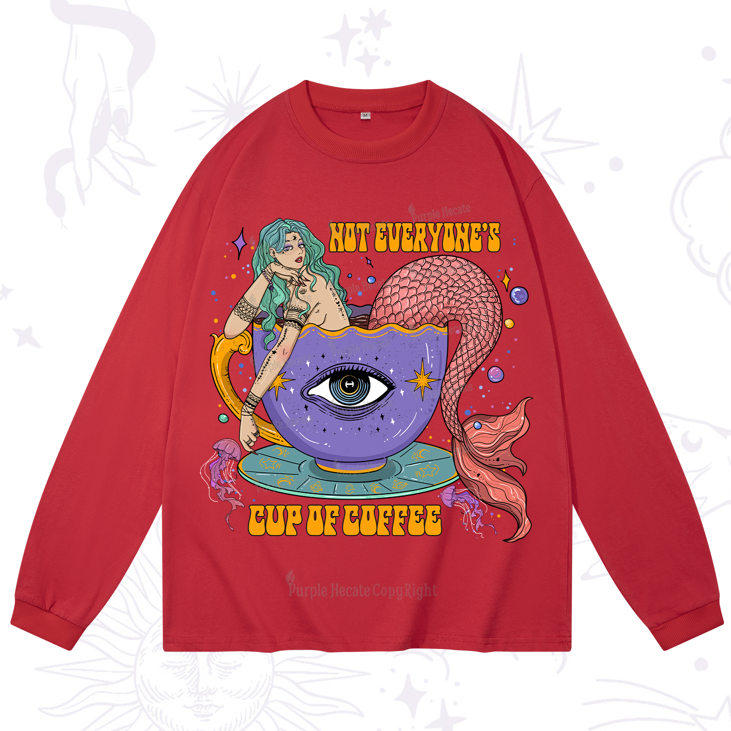 Purplehecate Not Everyone's Cup Of Coffee Long Sleeve T-Shirt