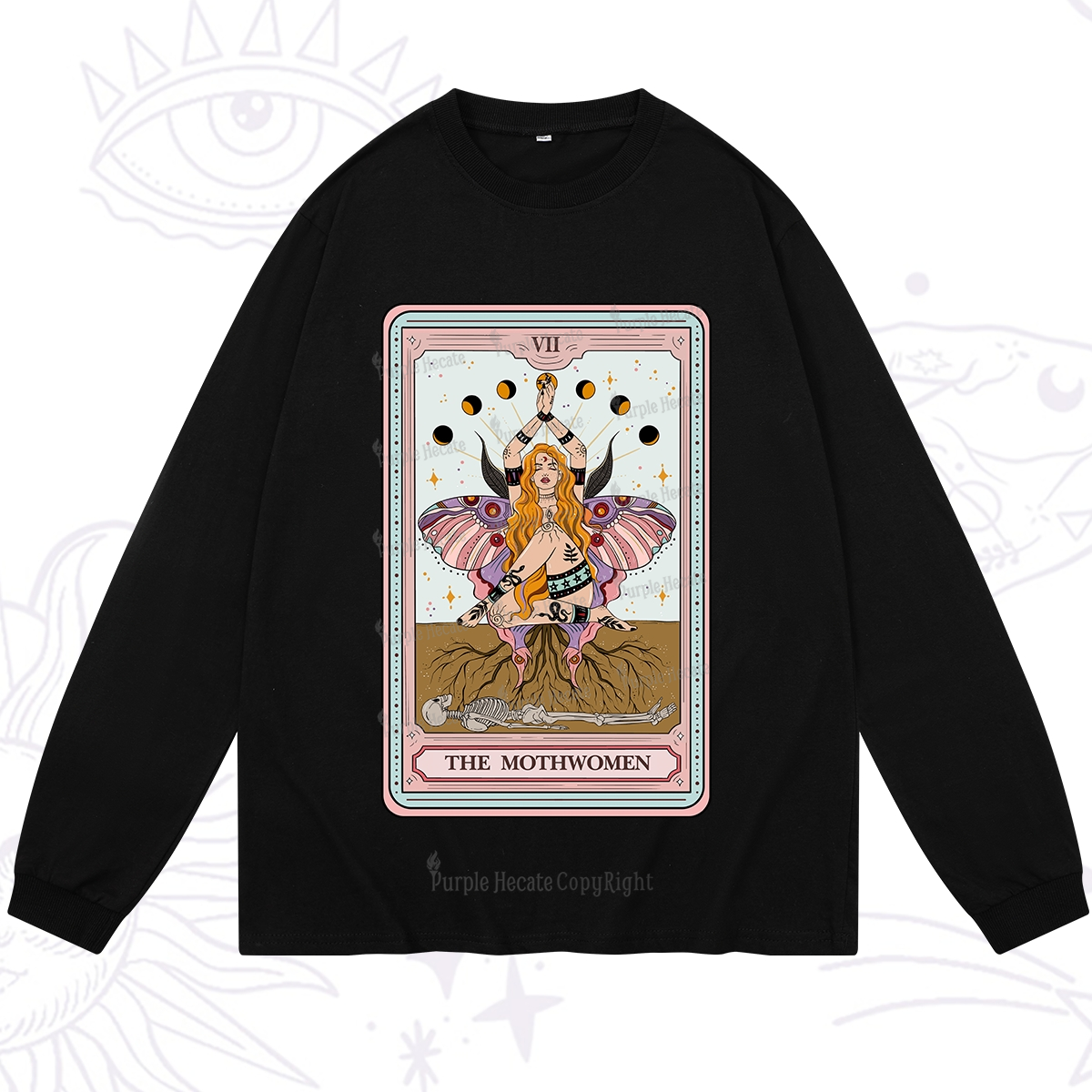 Purplehecate The Mothwomen Tarot Long Sleeve T-Shirt