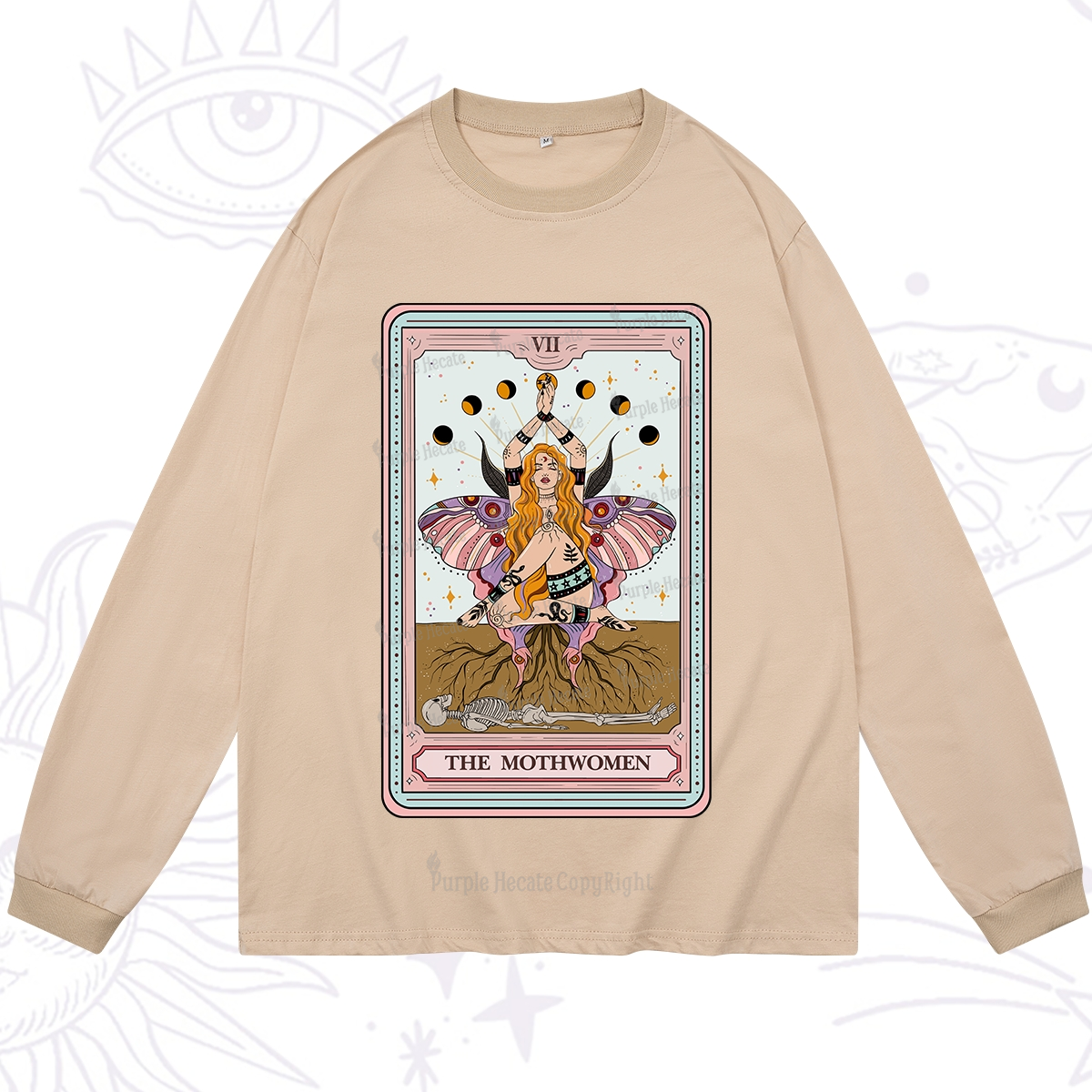Purplehecate The Mothwomen Tarot Long Sleeve T-Shirt
