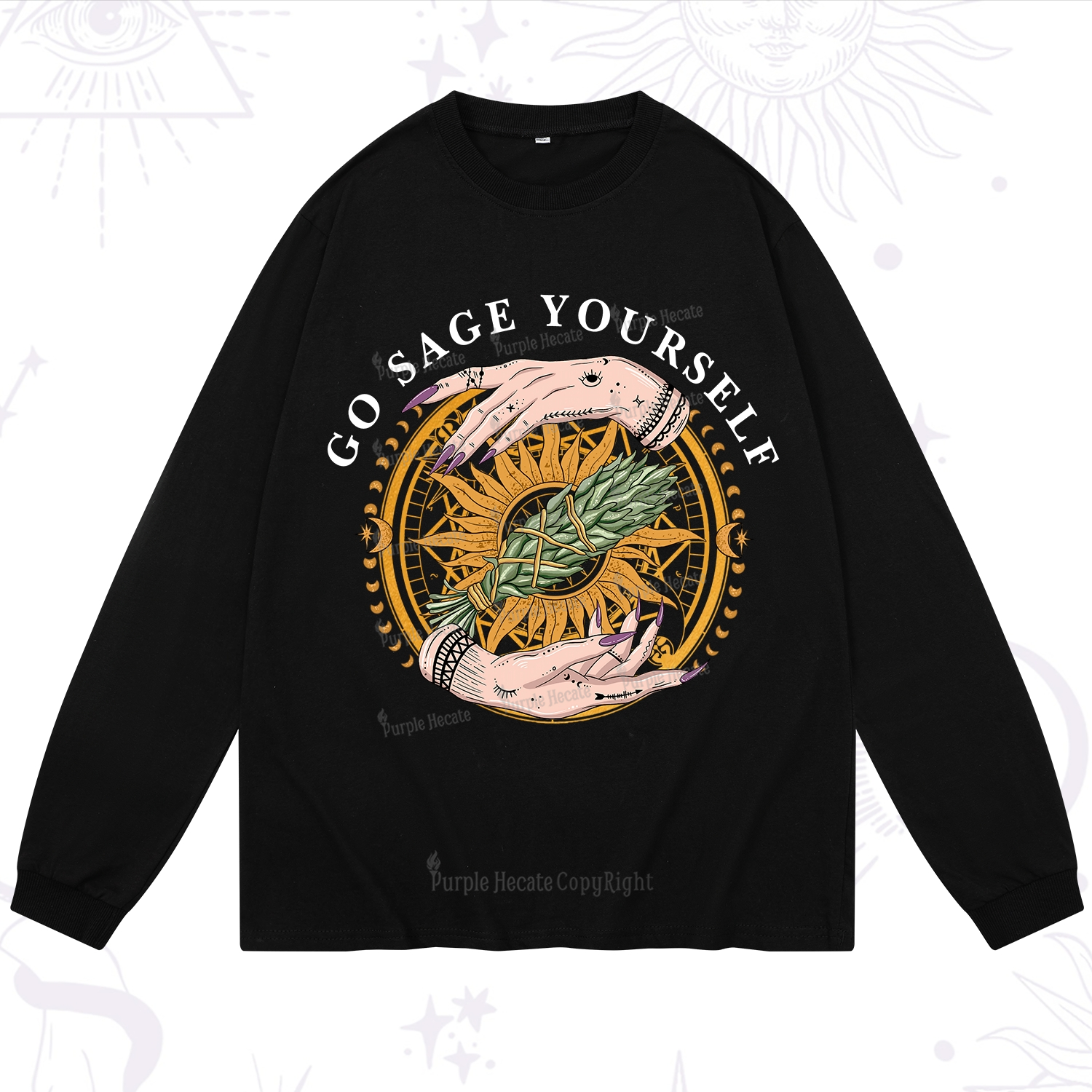 Purplehecate Sage Your Spirit Long Sleeve T-Shirt