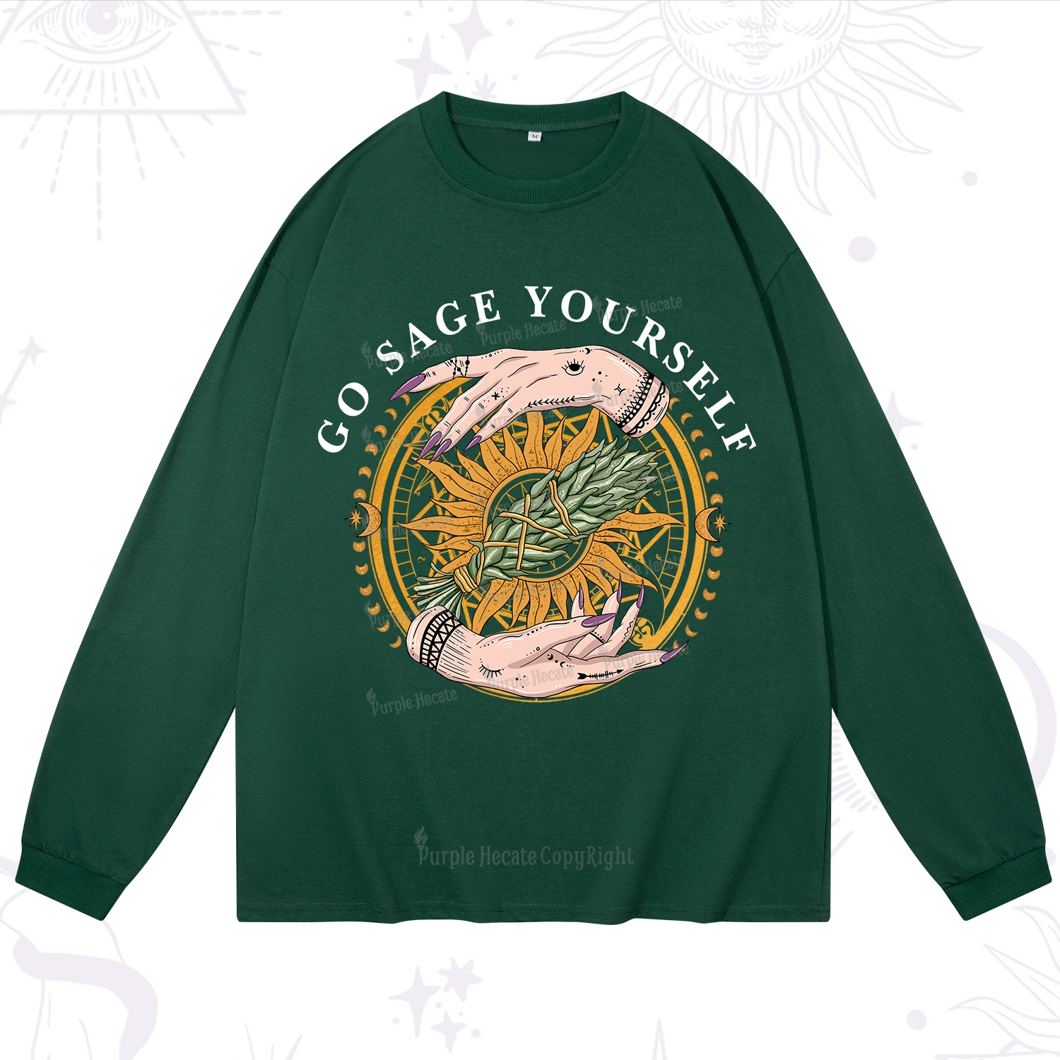 Purplehecate Sage Your Spirit Long Sleeve T-Shirt