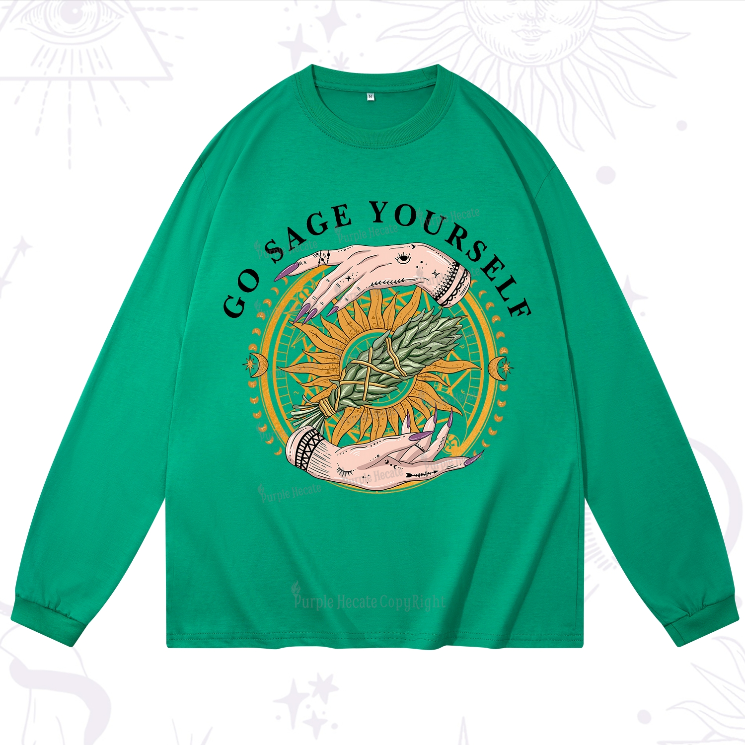 Purplehecate Sage Your Spirit Long Sleeve T-Shirt