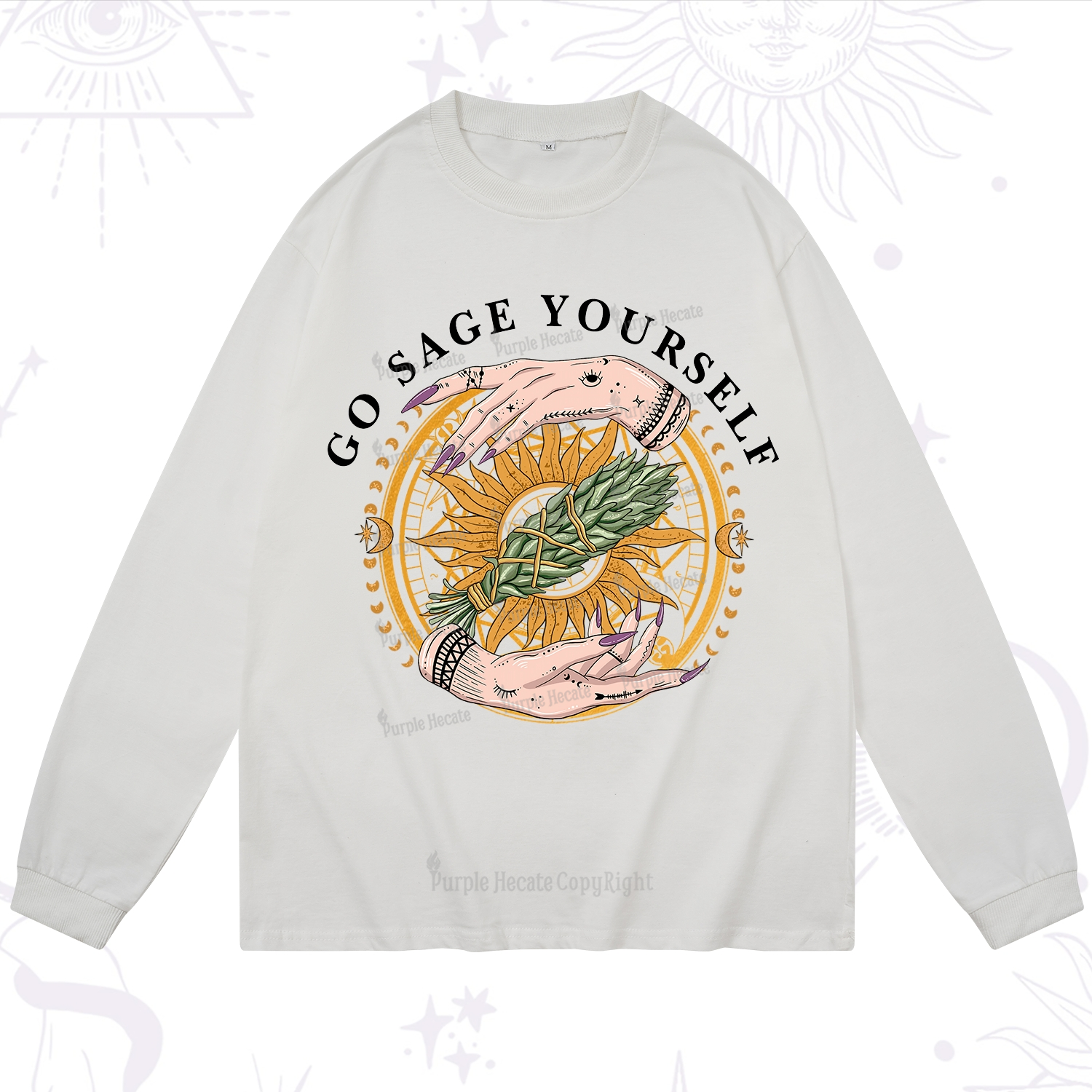 Purplehecate Sage Your Spirit Long Sleeve T-Shirt