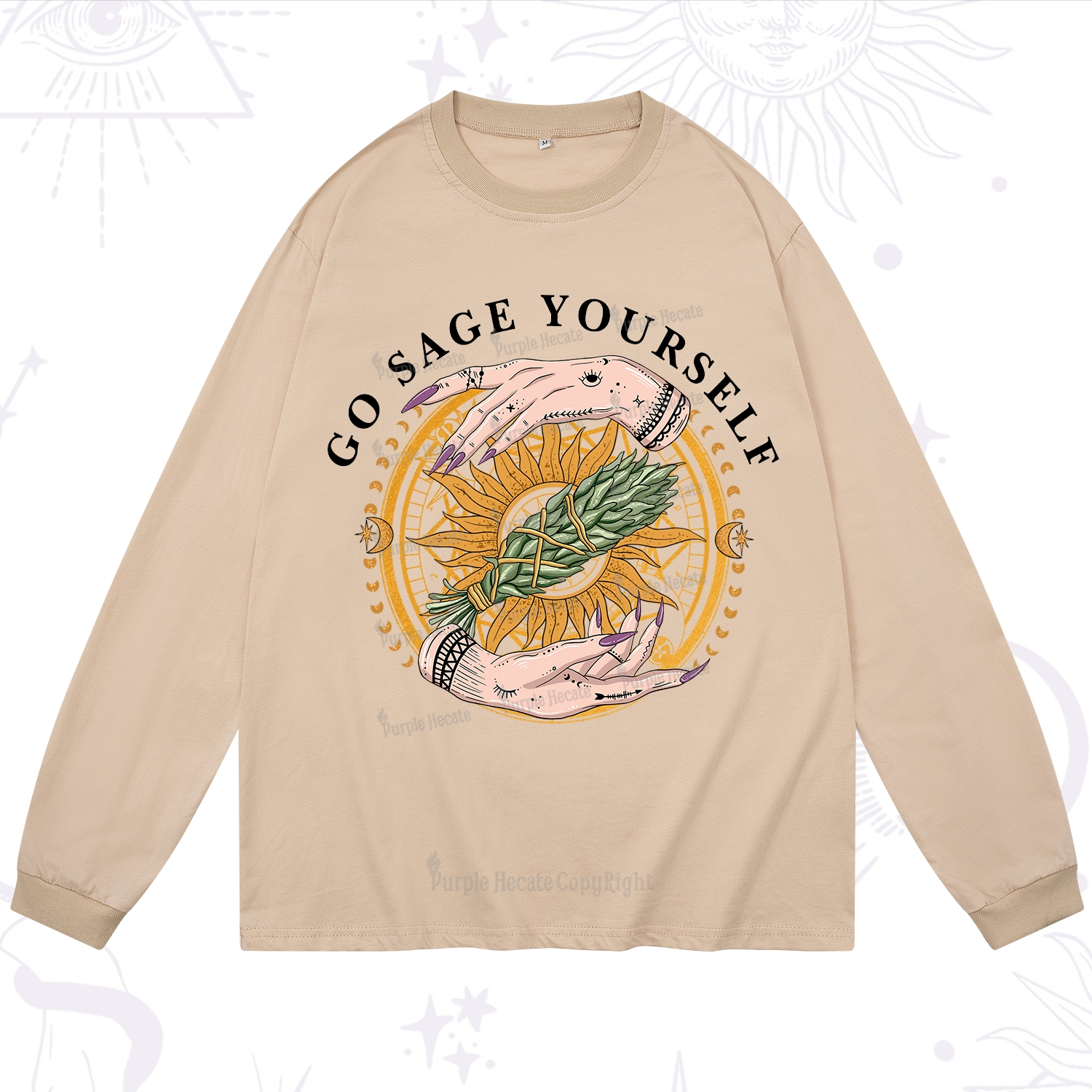 Purplehecate Sage Your Spirit Long Sleeve T-Shirt