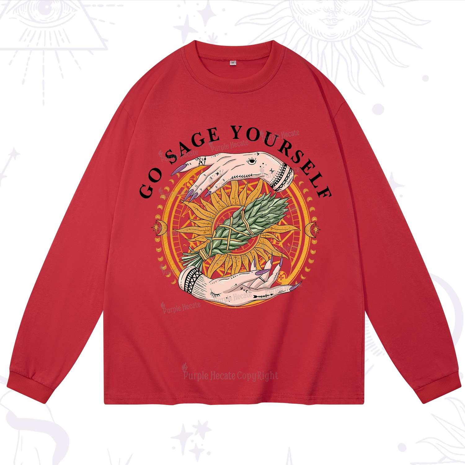 Purplehecate Sage Your Spirit Long Sleeve T-Shirt
