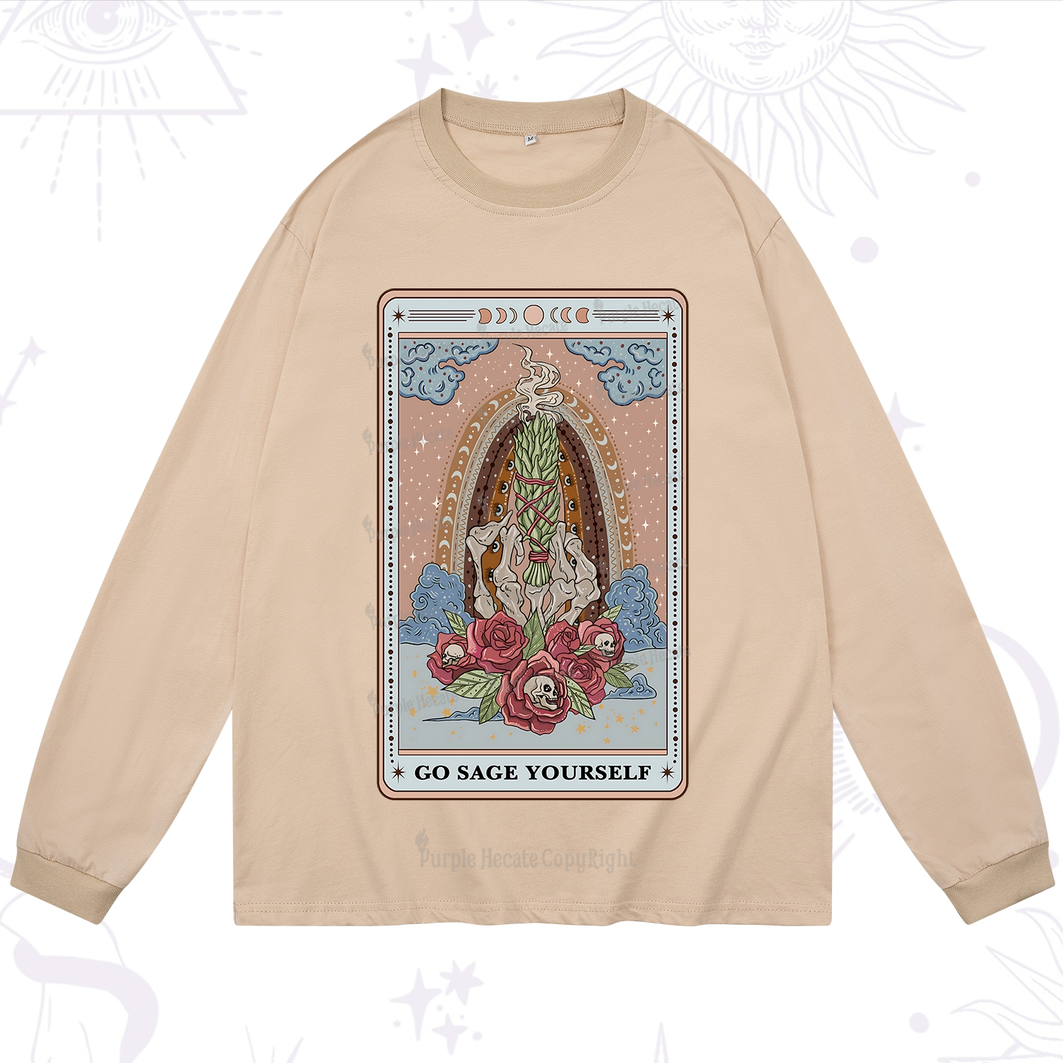 Purplehecate The Go Sage Yourself Tarot Long Sleeve T-Shirt