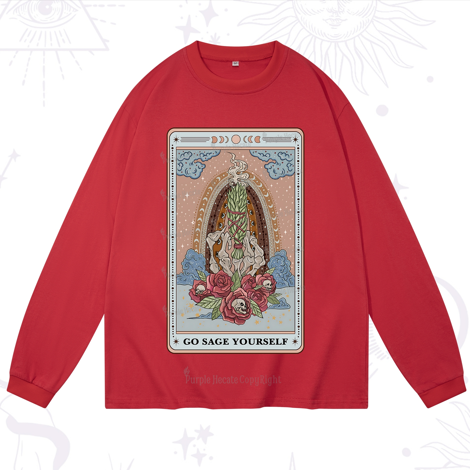 Purplehecate The Go Sage Yourself Tarot Long Sleeve T-Shirt