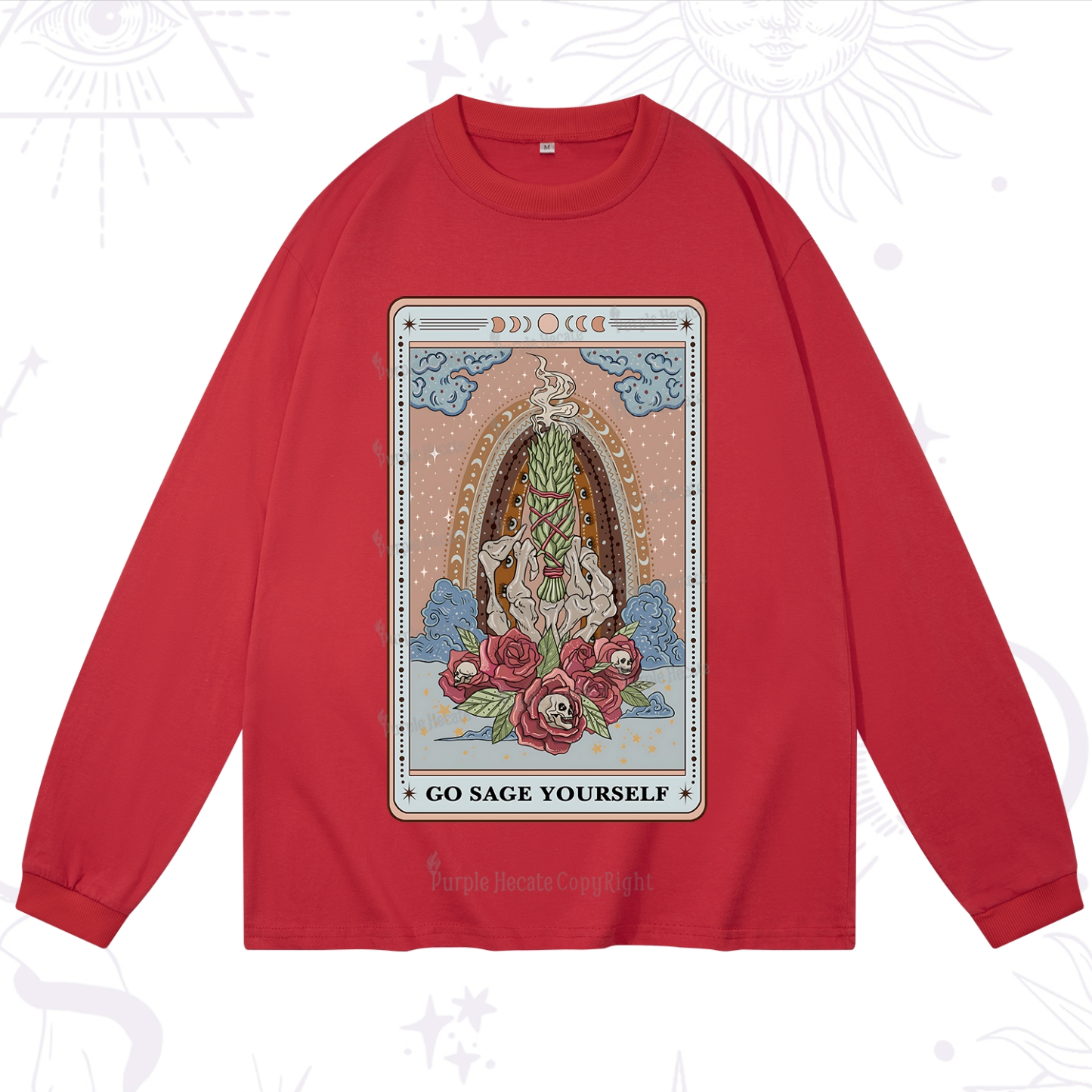 Purplehecate The Go Sage Yourself Tarot Long Sleeve T-Shirt