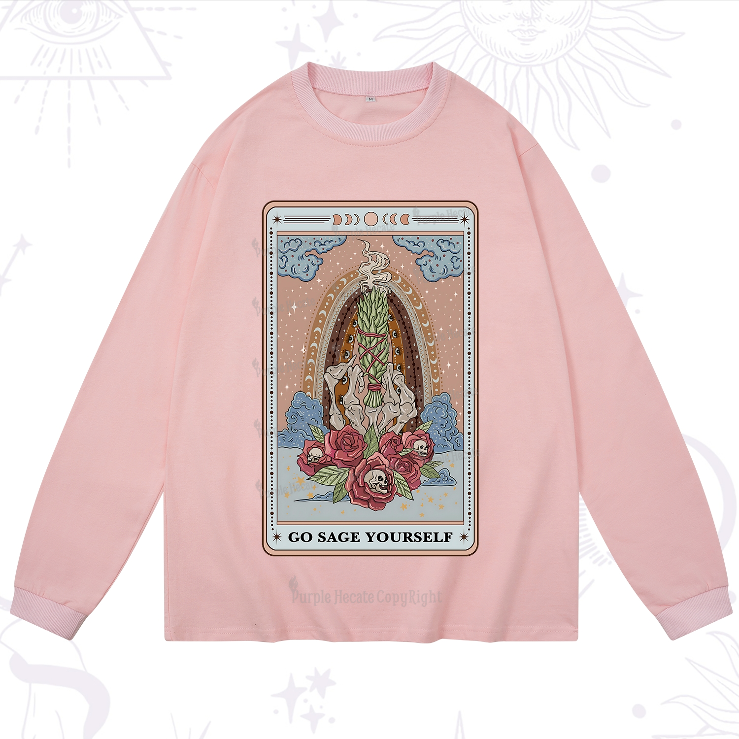 Purplehecate The Go Sage Yourself Tarot Long Sleeve T-Shirt