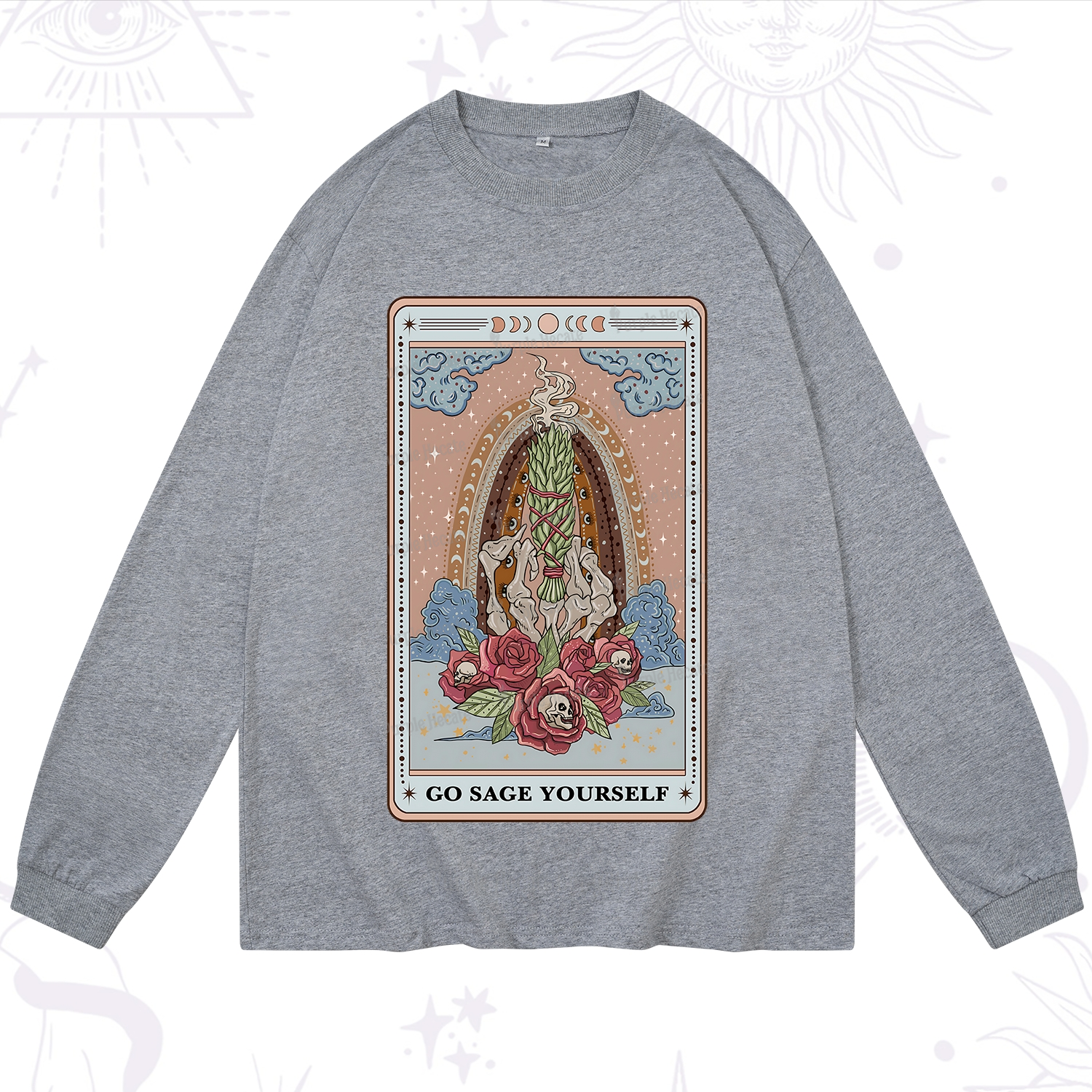 Purplehecate The Go Sage Yourself Tarot Long Sleeve T-Shirt