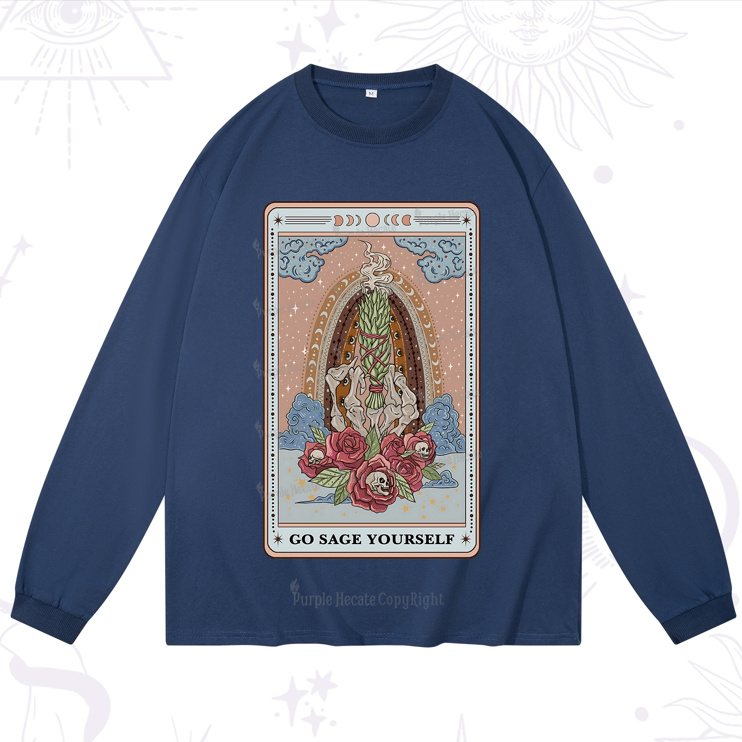 Purplehecate The Go Sage Yourself Tarot Long Sleeve T-Shirt