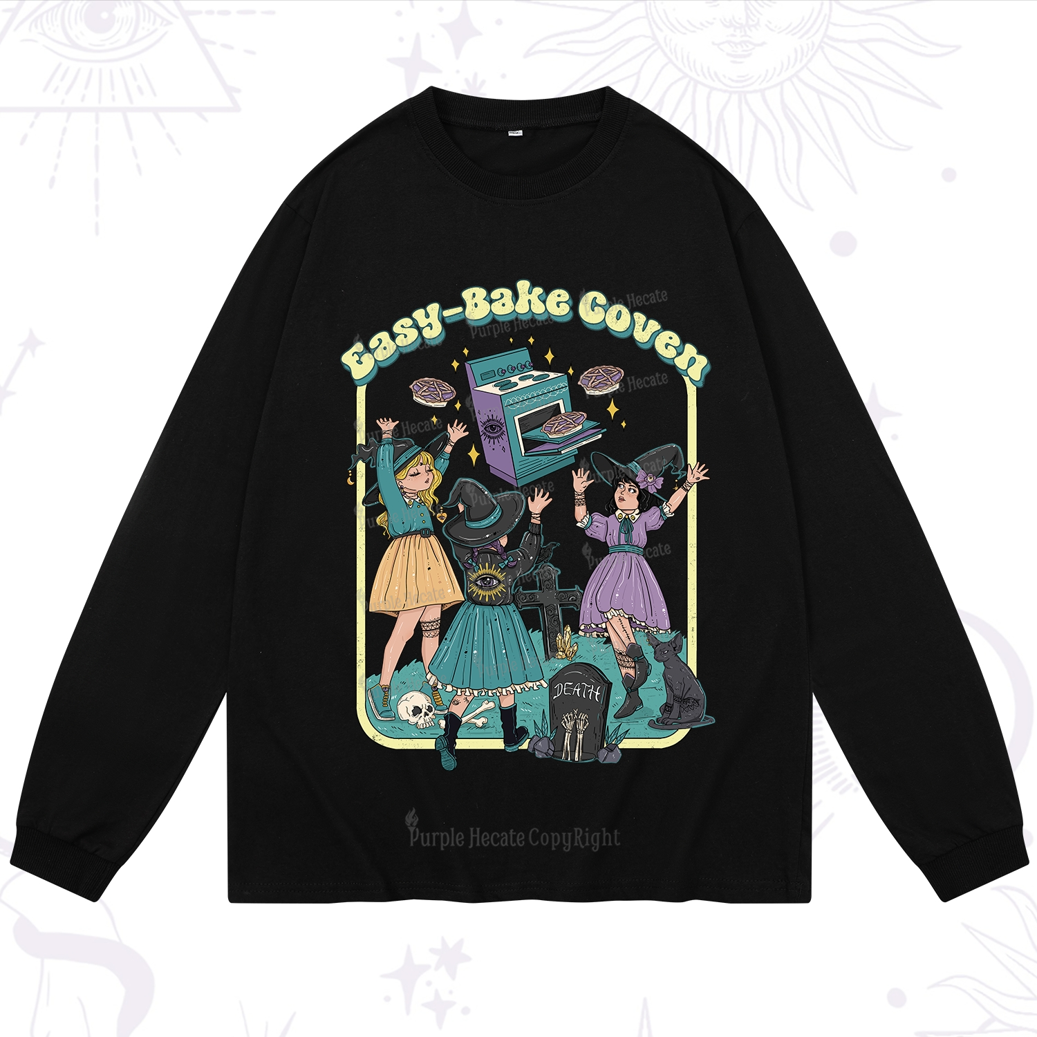 Purplehecate Easy Bake Coven Long Sleeve T-Shirt