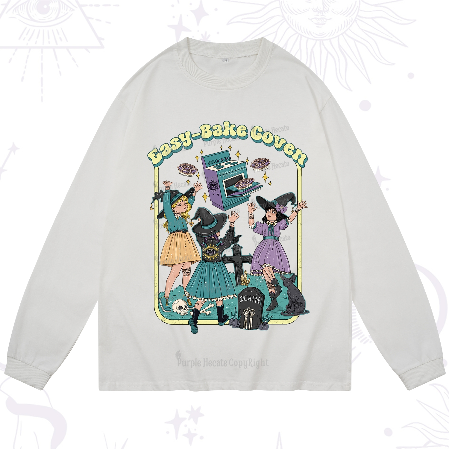 Purplehecate Easy Bake Coven Long Sleeve T-Shirt