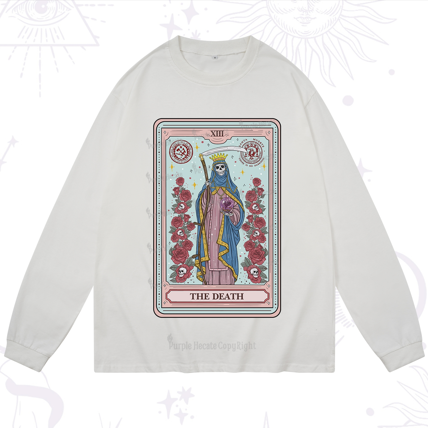 Purplehecate The Death Tarot Long Sleeve T-Shirt