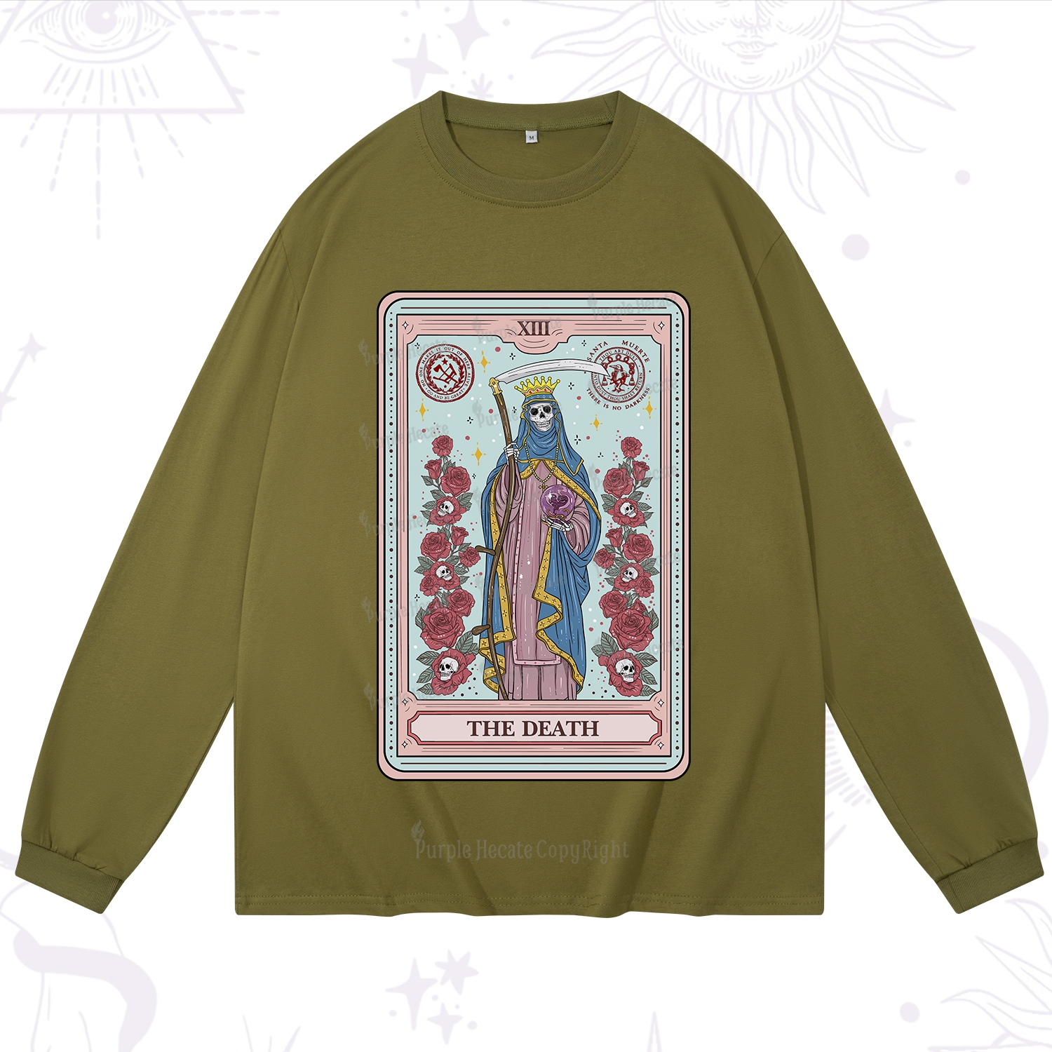 Purplehecate The Death Tarot Long Sleeve T-Shirt