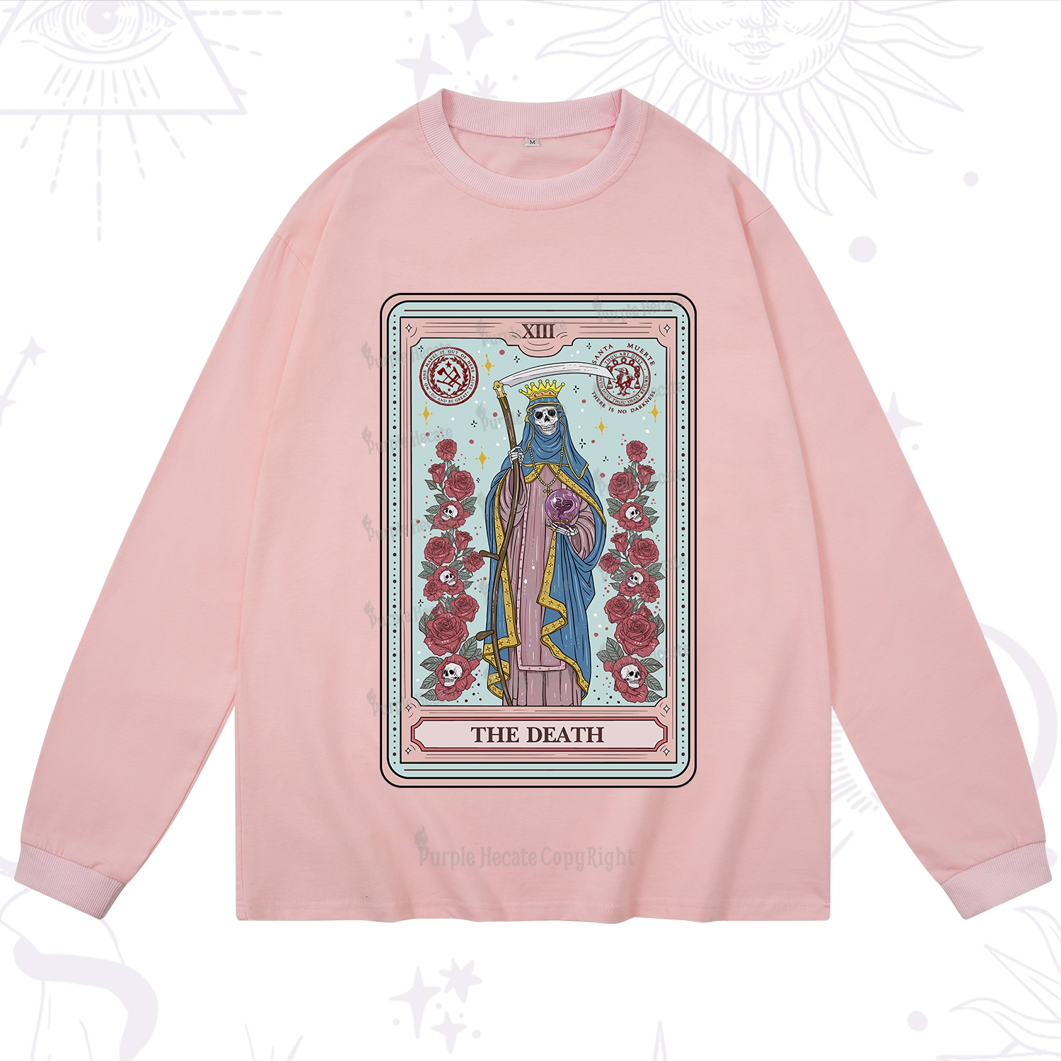 Purplehecate The Death Tarot Long Sleeve T-Shirt