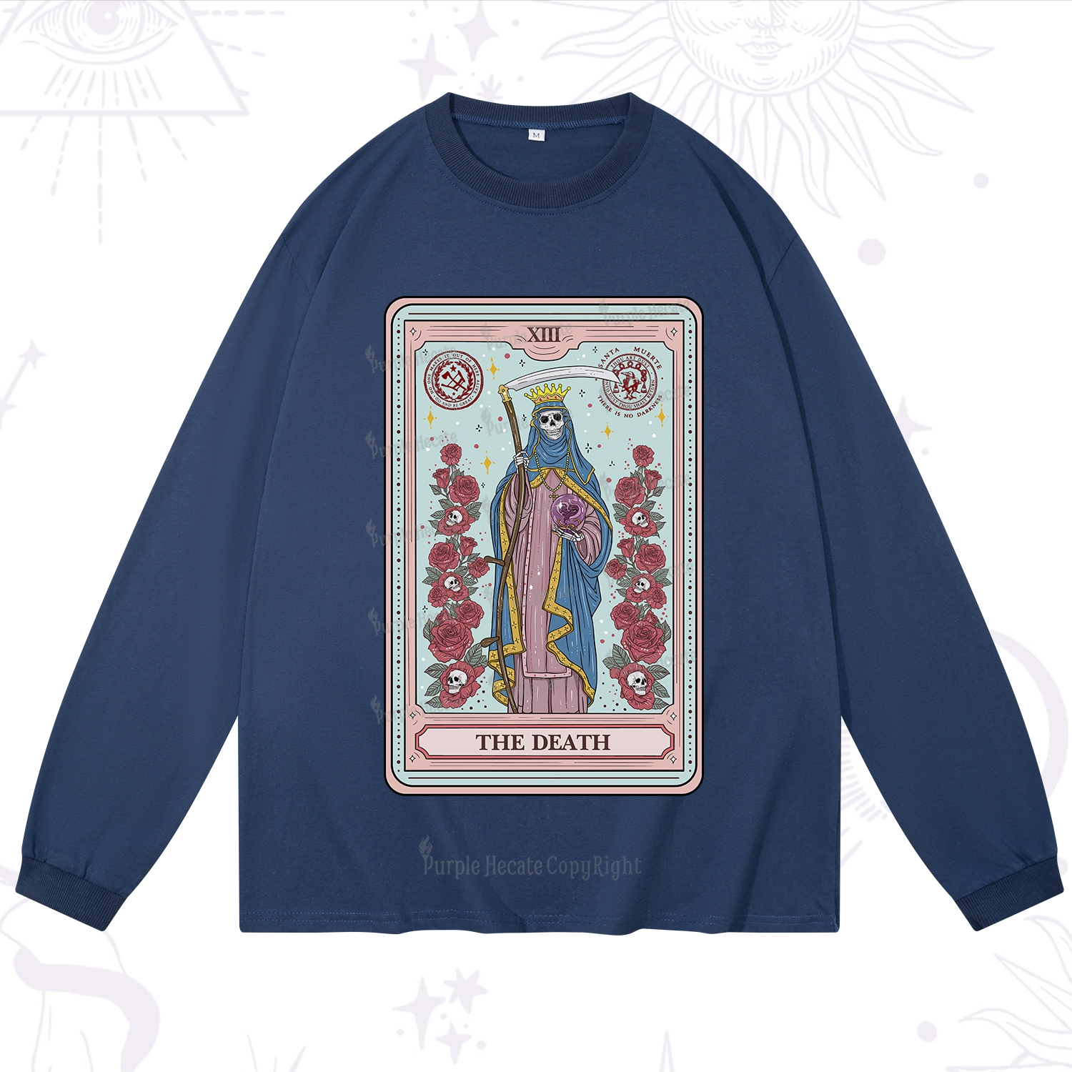 Purplehecate The Death Tarot Long Sleeve T-Shirt