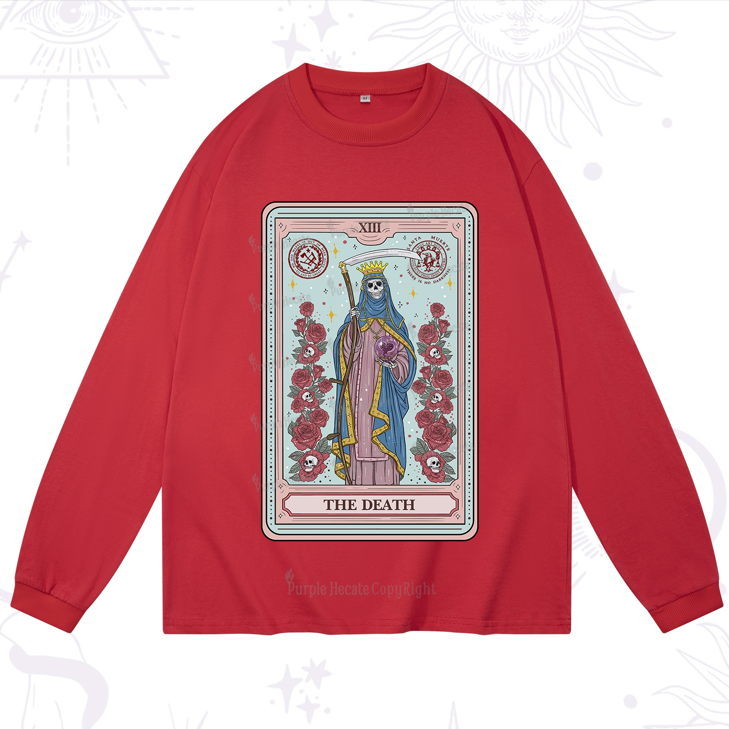 Purplehecate The Death Tarot Long Sleeve T-Shirt