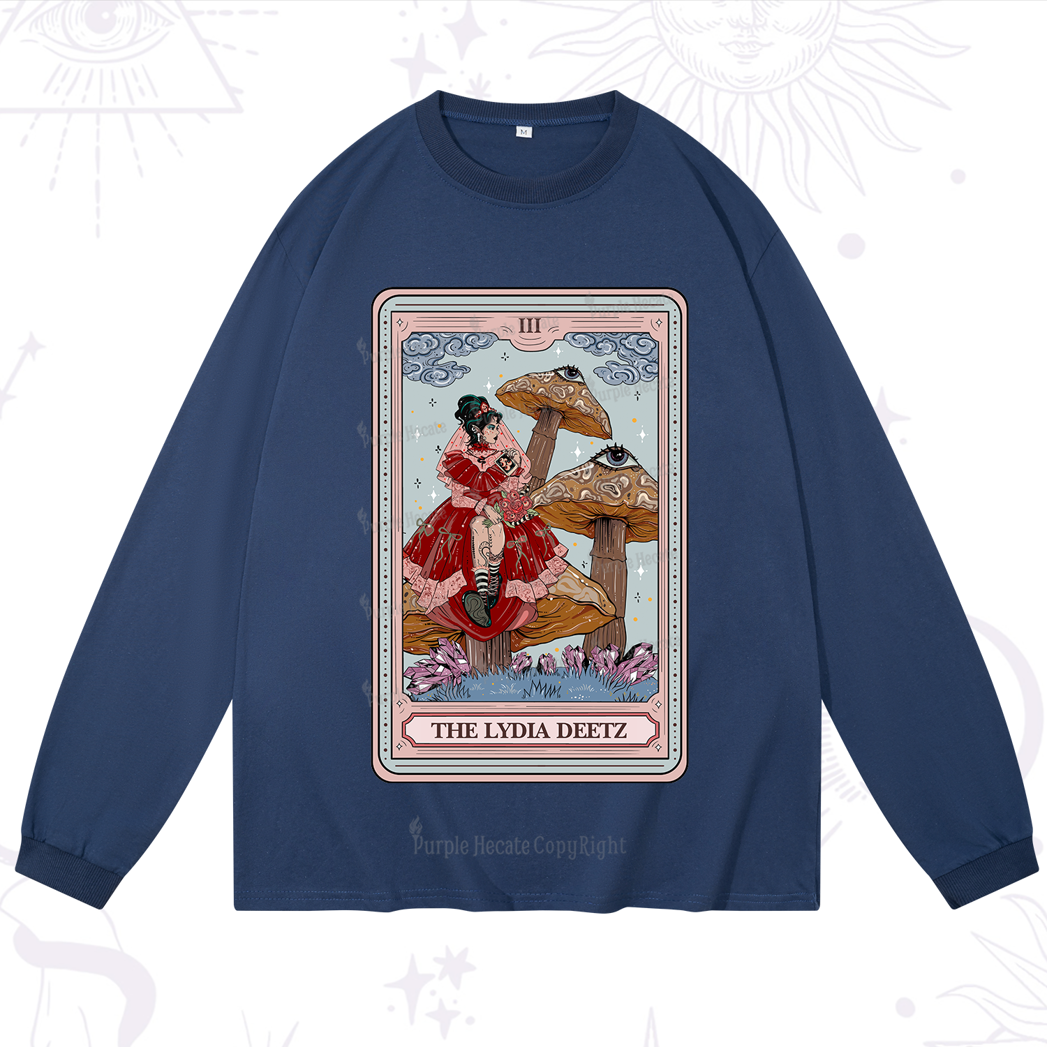 Purplehecate The Lydia Deetz Tarot Long Sleeve T-Shirt