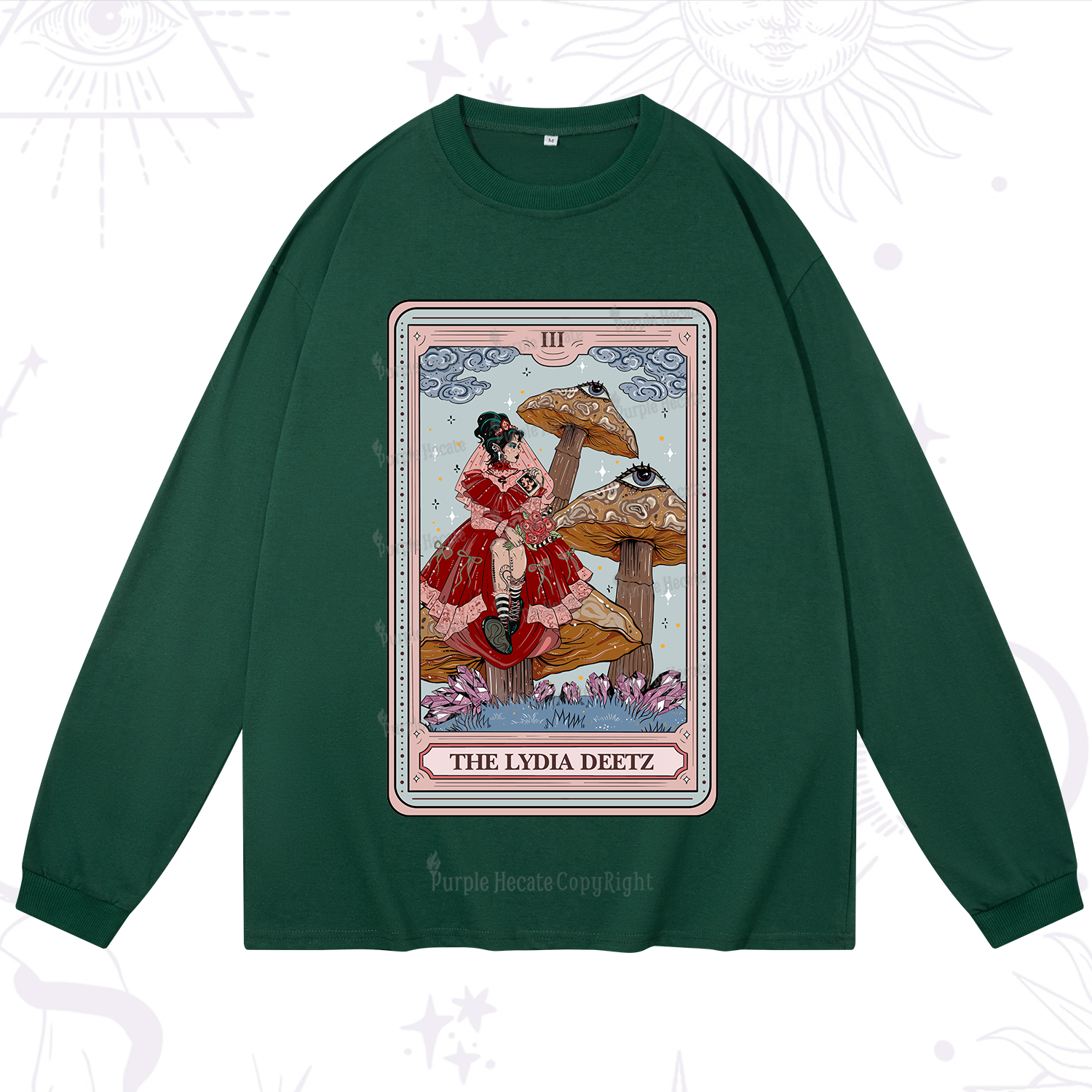 Purplehecate The Lydia Deetz Tarot Long Sleeve T-Shirt