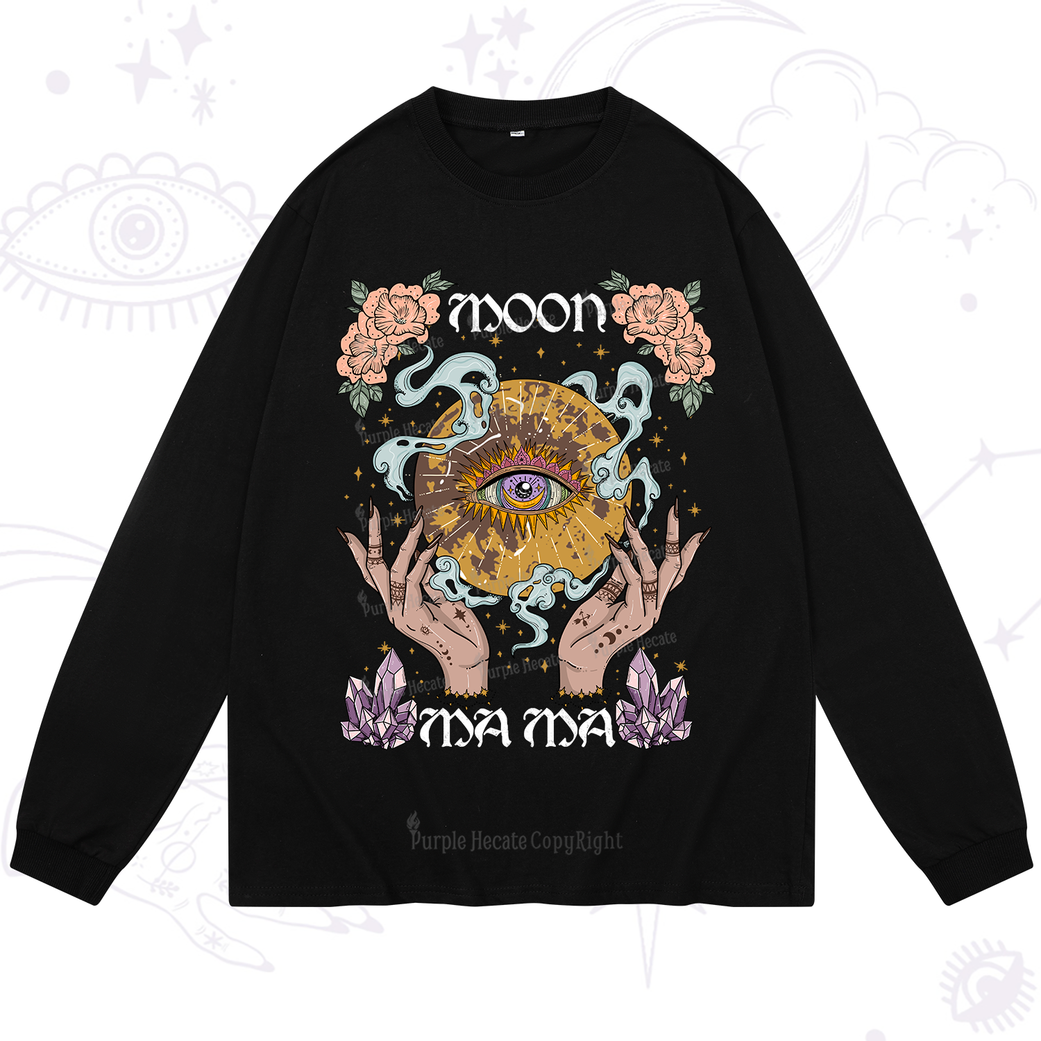 Purplehecate Moon Mama Long Sleeve T-Shirt