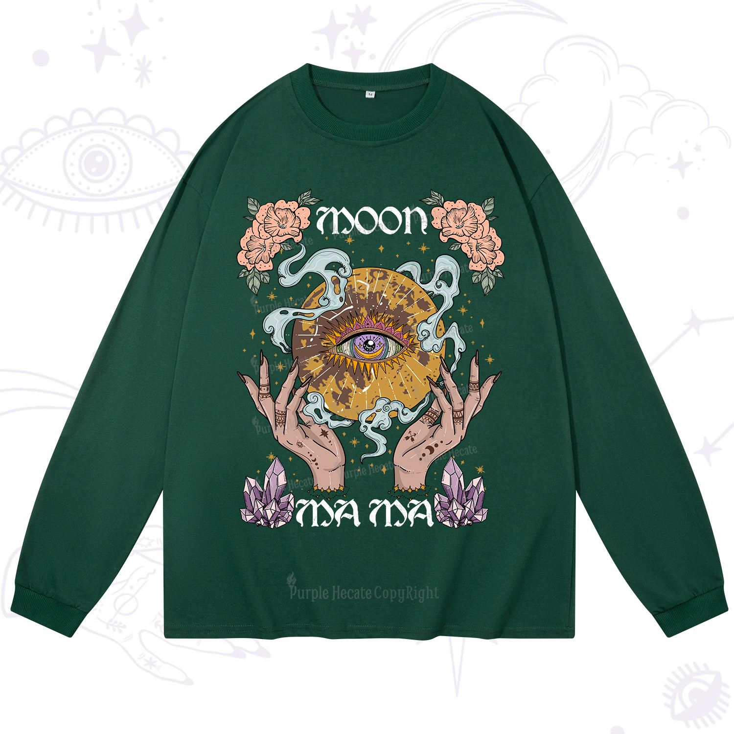 Purplehecate Moon Mama Long Sleeve T-Shirt