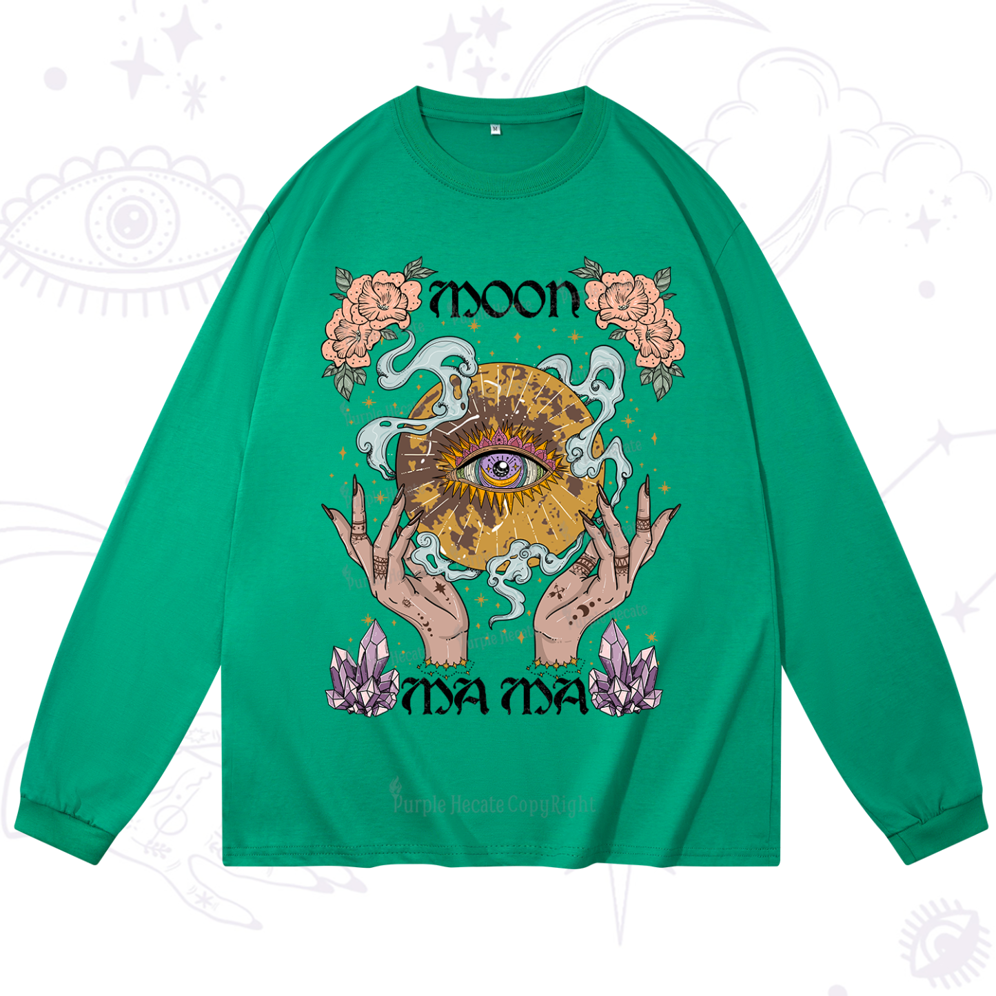 Purplehecate Moon Mama Long Sleeve T-Shirt