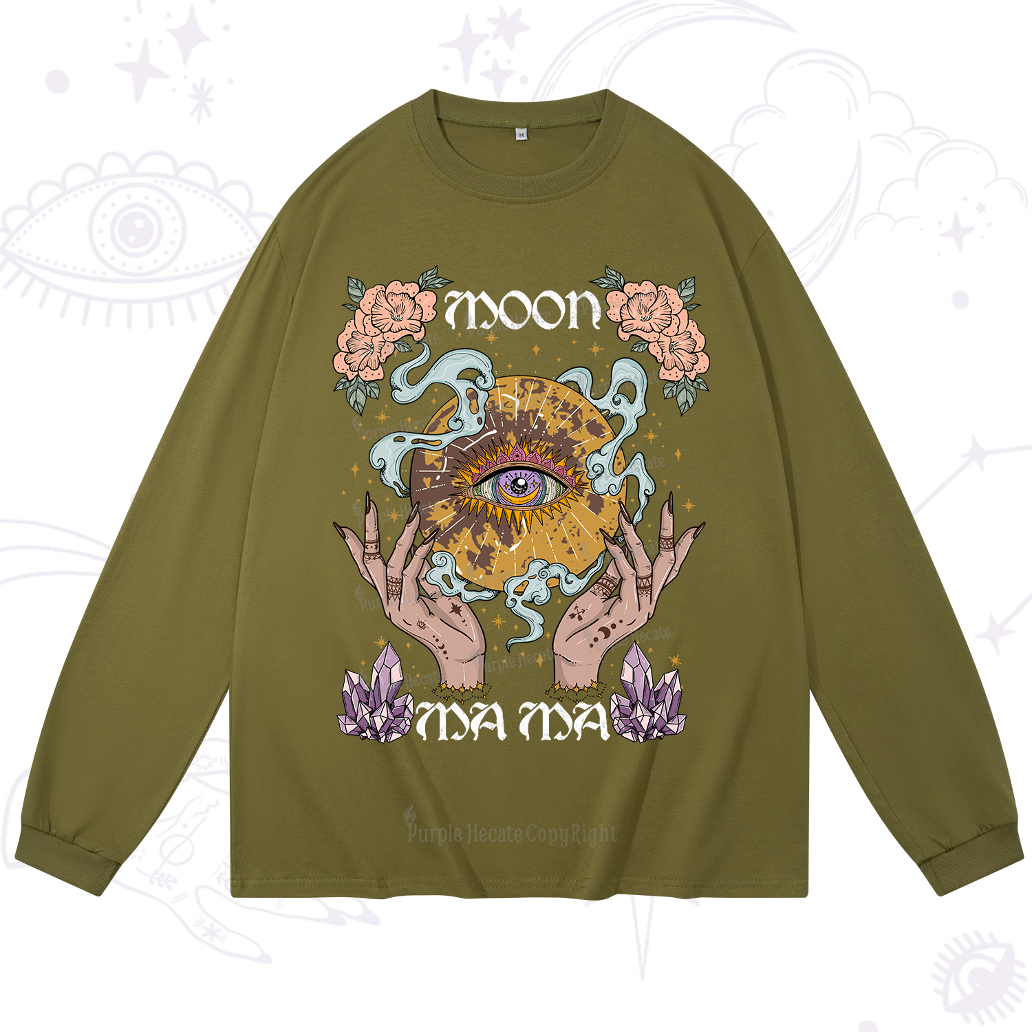 Purplehecate Moon Mama Long Sleeve T-Shirt