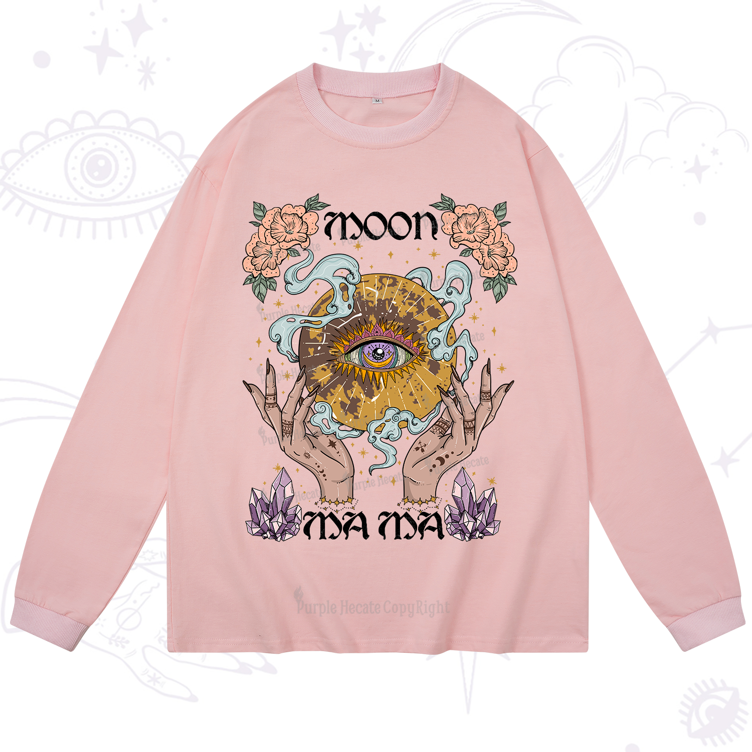 Purplehecate Moon Mama Long Sleeve T-Shirt