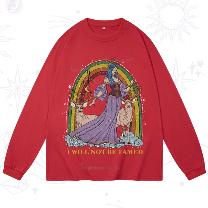 Purplehecate I Will No Be Tamed Long Sleeve T-Shirt