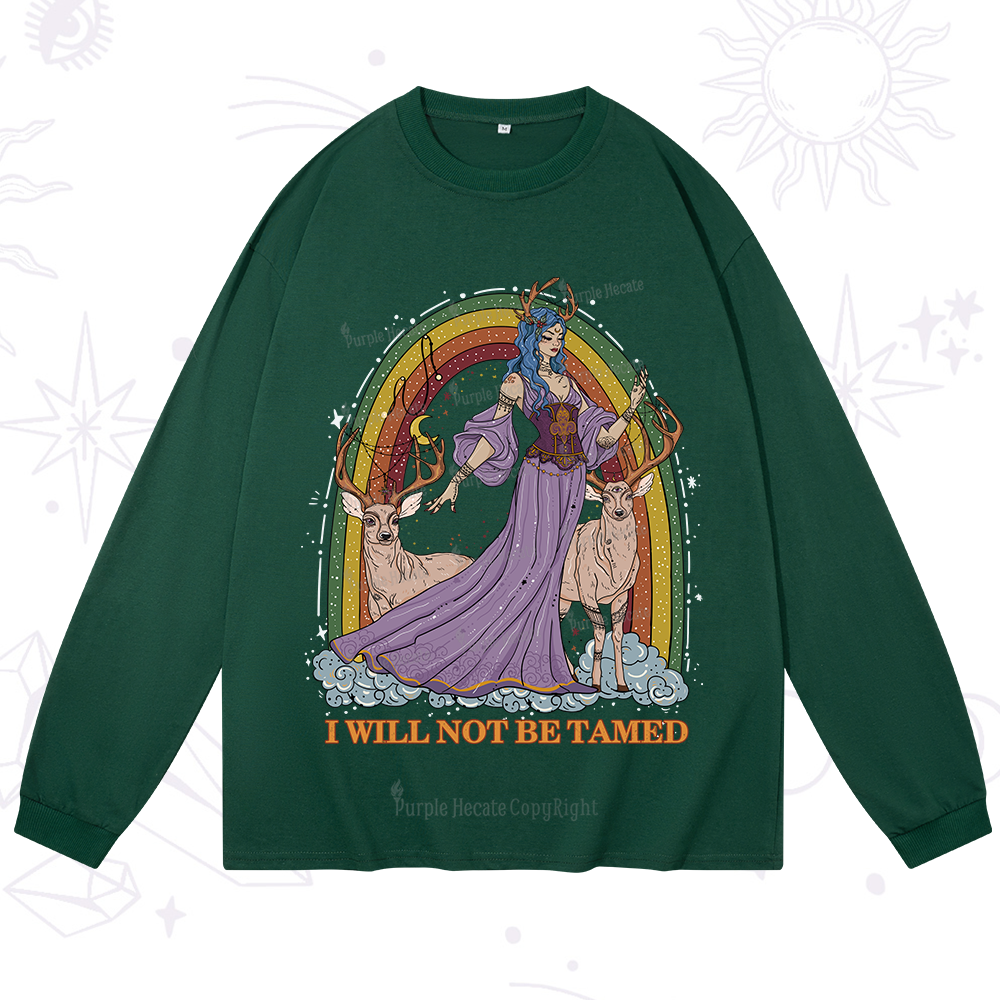 Purplehecate I Will No Be Tamed Long Sleeve T-Shirt