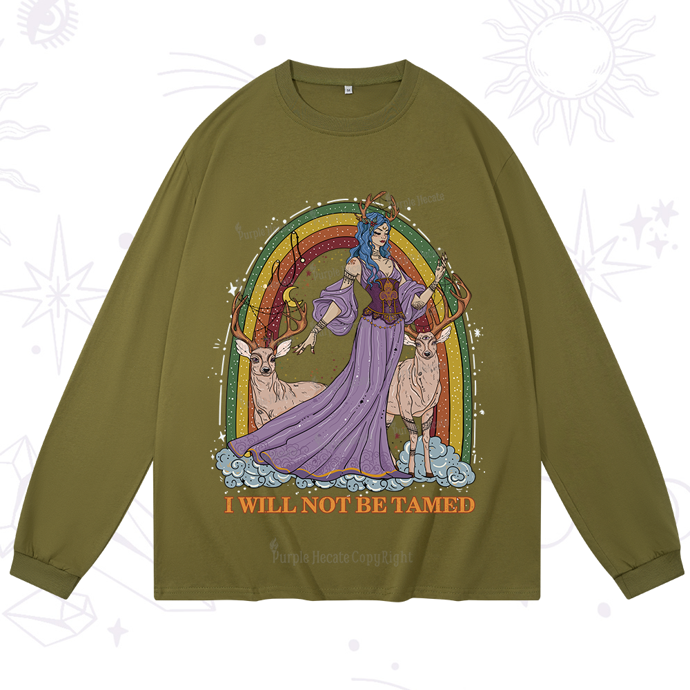 Purplehecate I Will No Be Tamed Long Sleeve T-Shirt