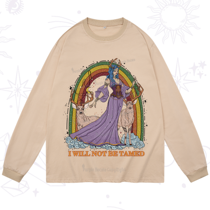 Purplehecate I Will No Be Tamed Long Sleeve T-Shirt