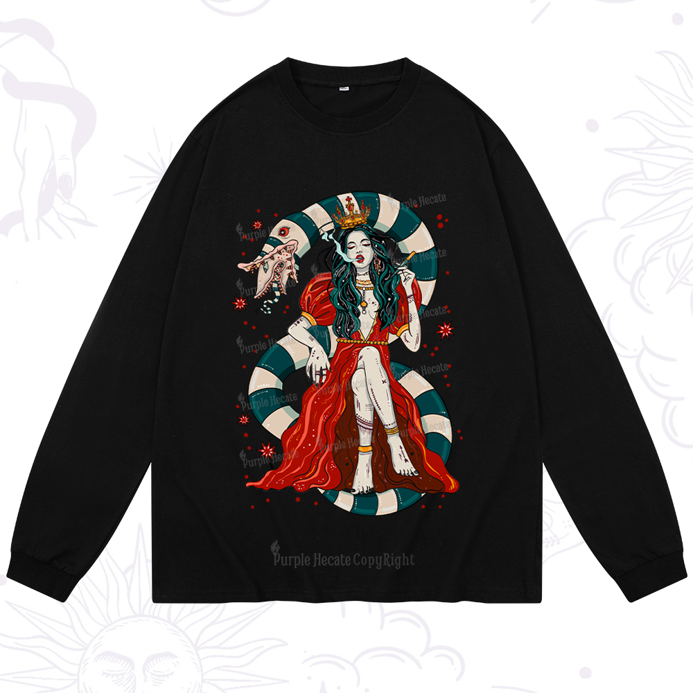 Purplehecate Queen of the Sandworms Long Sleeve T-Shirt