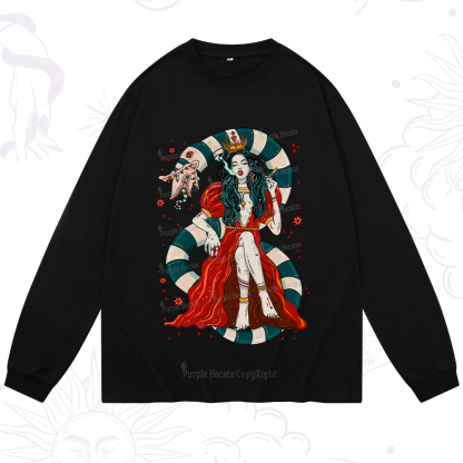 Purplehecate Queen of the Sandworms Long Sleeve T-Shirt