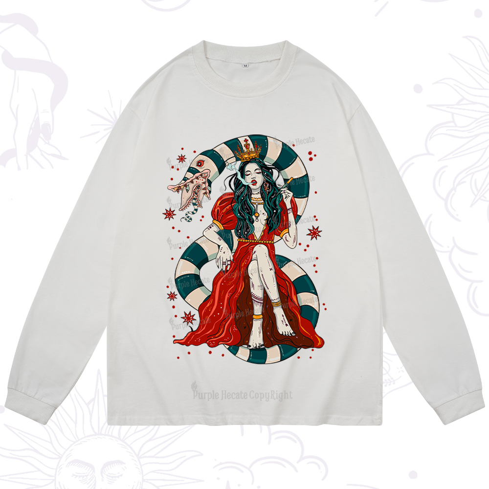 Purplehecate Queen of the Sandworms Long Sleeve T-Shirt