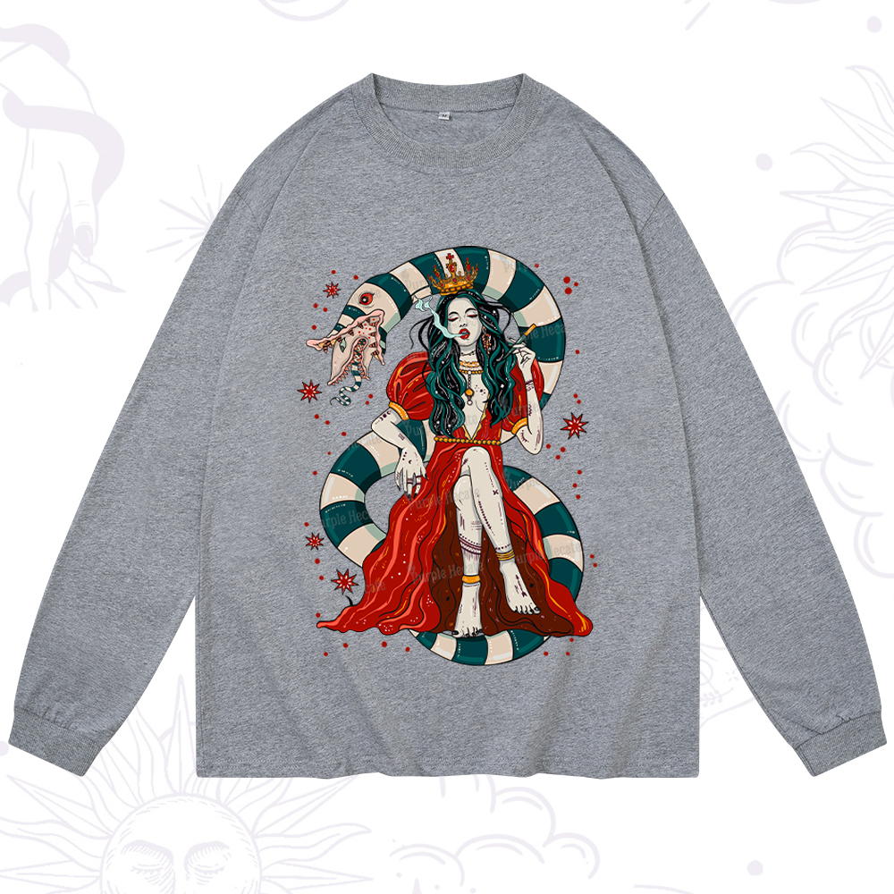 Purplehecate Queen of the Sandworms Long Sleeve T-Shirt