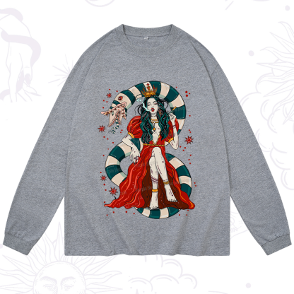 Purplehecate Queen of the Sandworms Long Sleeve T-Shirt