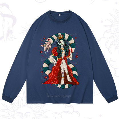 Purplehecate Queen of the Sandworms Long Sleeve T-Shirt