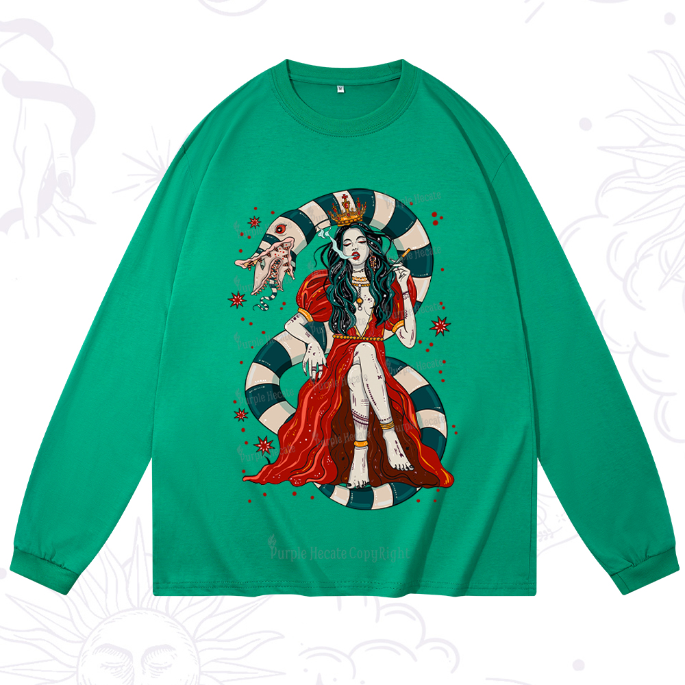 Purplehecate Queen of the Sandworms Long Sleeve T-Shirt