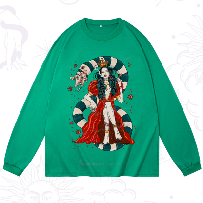 Purplehecate Queen of the Sandworms Long Sleeve T-Shirt