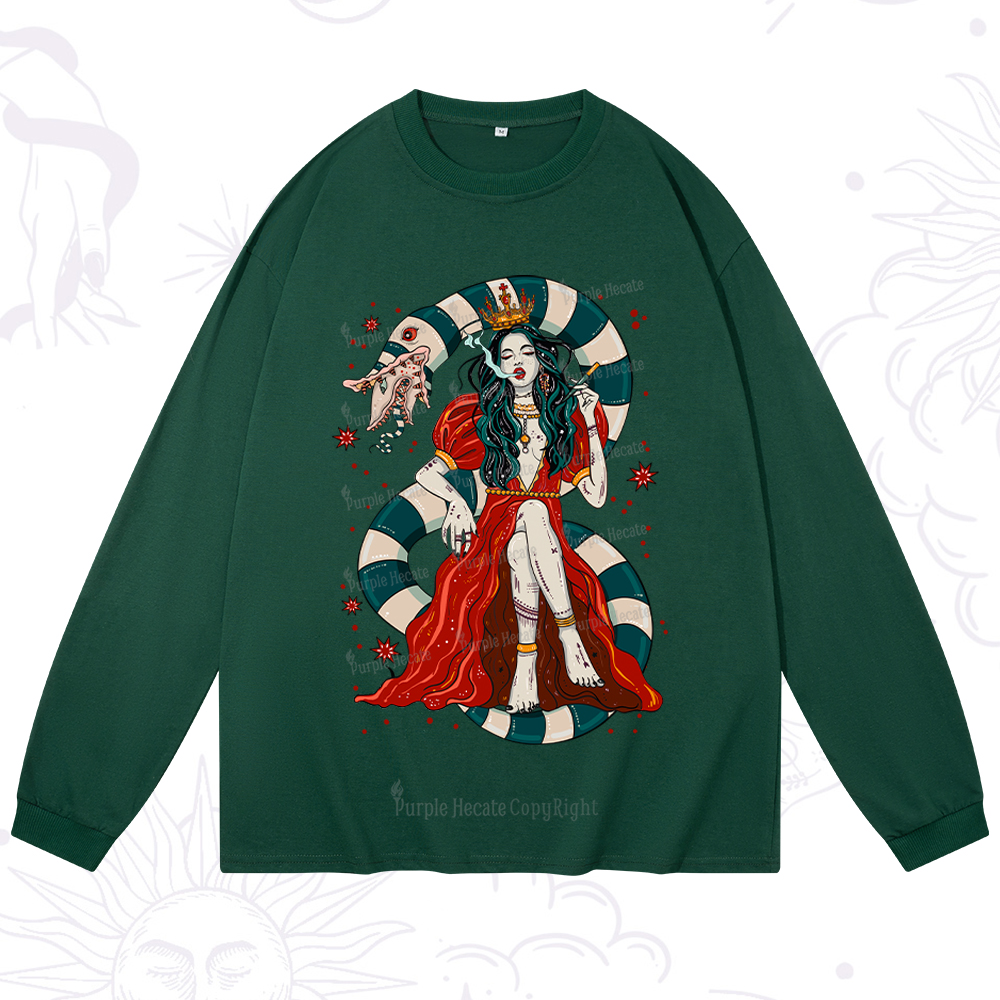 Purplehecate Queen of the Sandworms Long Sleeve T-Shirt