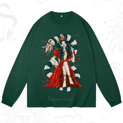 Purplehecate Queen of the Sandworms Long Sleeve T-Shirt