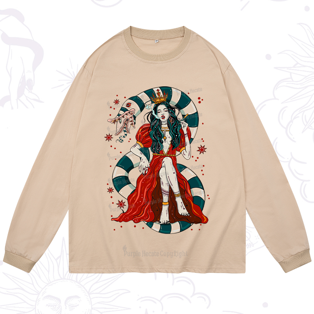 Purplehecate Queen of the Sandworms Long Sleeve T-Shirt