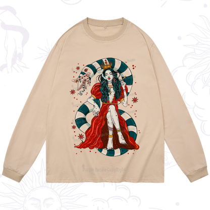 Purplehecate Queen of the Sandworms Long Sleeve T-Shirt