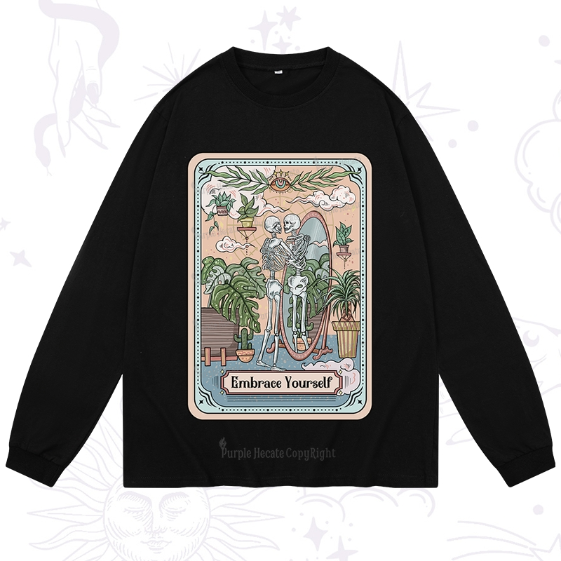 Purplehecate The Embrace Yourself Tarot Long Sleeve T-Shirt