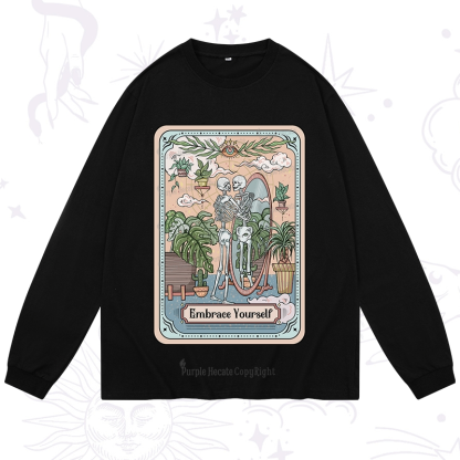 Purplehecate The Embrace Yourself Tarot Long Sleeve T-Shirt