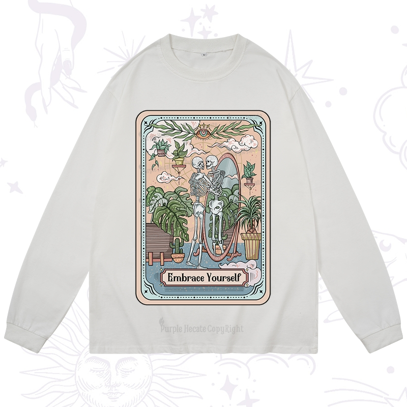 Purplehecate The Embrace Yourself Tarot Long Sleeve T-Shirt